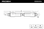 RIDEX Pidurivoolik 83B0094