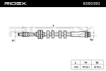 RIDEX Pidurivoolik 83B0392