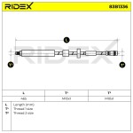 RIDEX Pidurivoolik 83B1336
