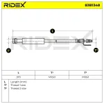 RIDEX Pidurivoolik 83B1348