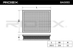 RIDEX Õhufilter 8A0093
