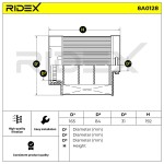 RIDEX Õhufilter 8A0128