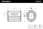 RIDEX Õhufilter 8A0225