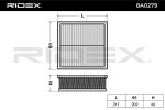 RIDEX Õhufilter 8A0279