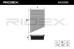 RIDEX Õhufilter 8A0586