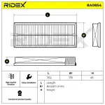 RIDEX Õhufilter 8A0854