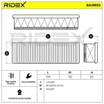 RIDEX Õhufilter 8A0892