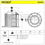 RIDEX Õhufilter 8A1645
