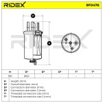 RIDEX Kütusefilter 9F0476