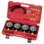 Rõhuandurid karburaatori sünkroniseerimiseks - 4 kellad + adapterid kuni 1bar