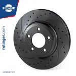 ROTINGER  Piduriketas GRAPHITE DRILLED & SLOTTED PLUS RT 12050-GL T5