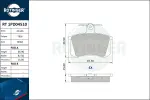 ROTINGER Piduriklotsi komplekt,  ketaspidur RT 1PD04510