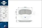 ROTINGER Piduriklotsi komplekt,  ketaspidur RT 1PD09630