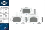 ROTINGER Piduriklotsi komplekt,  ketaspidur RT 1PD15070