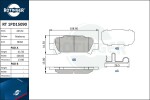 ROTINGER Piduriklotsi komplekt,  ketaspidur RT 1PD15090