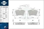 ROTINGER Piduriklotsi komplekt,  ketaspidur RT 1PD15561