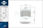 ROTINGER Piduriklotsi komplekt,  ketaspidur RT 1PD16800