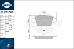 ROTINGER Piduriklotsi komplekt,  ketaspidur RT 1PD17190