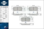 ROTINGER Piduriklotsi komplekt,  ketaspidur RT 1PD18070