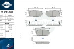 ROTINGER Piduriklotsi komplekt,  ketaspidur RT 1PD18500