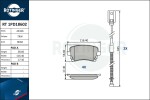 ROTINGER Piduriklotsi komplekt,  ketaspidur RT 1PD18602