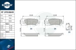 ROTINGER Комплект тормозных колодок,  дисковый тормоз RT 1PD18640
