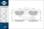 ROTINGER Piduriklotsi komplekt,  ketaspidur RT 1PD19150