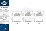 ROTINGER Piduriklotsi komplekt,  ketaspidur RT 1PD20070