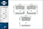 ROTINGER Piduriklotsi komplekt,  ketaspidur RT 1PD20490