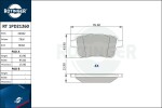 ROTINGER Piduriklotsi komplekt,  ketaspidur RT 1PD21260