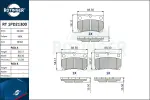 ROTINGER Piduriklotsi komplekt,  ketaspidur RT 1PD21300