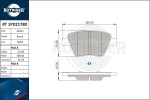 ROTINGER Piduriklotsi komplekt,  ketaspidur RT 1PD21780