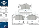 ROTINGER Piduriklotsi komplekt,  ketaspidur RT 1PD22020