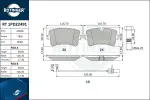 ROTINGER Piduriklotsi komplekt,  ketaspidur RT 1PD22491