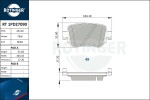 ROTINGER Piduriklotsi komplekt,  ketaspidur RT 1PD27090
