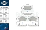 ROTINGER Piduriklotsi komplekt,  ketaspidur RT 1PD31450