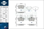 ROTINGER Piduriklotsi komplekt,  ketaspidur RT 1PD31510