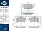 ROTINGER Piduriklotsi komplekt,  ketaspidur RT 1PD35870