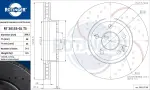 ROTINGER  Piduriketas GRAPHITE DRILLED & SLOTTED PLUS RT 20155-GL T5
