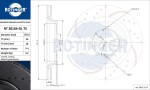 ROTINGER  Piduriketas GRAPHITE DRILLED & SLOTTED PLUS RT 20164-GL T5
