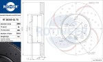 ROTINGER  Piduriketas GRAPHITE DRILLED & SLOTTED PLUS RT 20345-GL T5