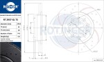 ROTINGER Piduriketas GRAPHITE DRILLED & SLOTTED PLUS RT 2957-GL T5