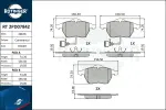 ROTINGER Piduriklotsi komplekt,  ketaspidur RT 2PD07842