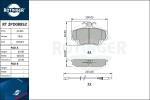 ROTINGER Piduriklotsi komplekt,  ketaspidur RT 2PD08852