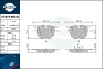 ROTINGER Piduriklotsi komplekt,  ketaspidur RT 2PD10030