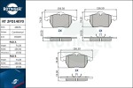 ROTINGER Piduriklotsi komplekt,  ketaspidur RT 2PD14070