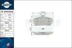 ROTINGER Piduriklotsi komplekt,  ketaspidur RT 2PD14350