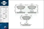 ROTINGER  Piduriklotsi komplekt,ketaspidur RT 2PD15141