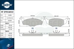 ROTINGER Piduriklotsi komplekt,  ketaspidur RT 2PD16010