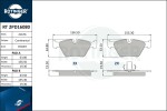 ROTINGER Piduriklotsi komplekt,  ketaspidur RT 2PD16080